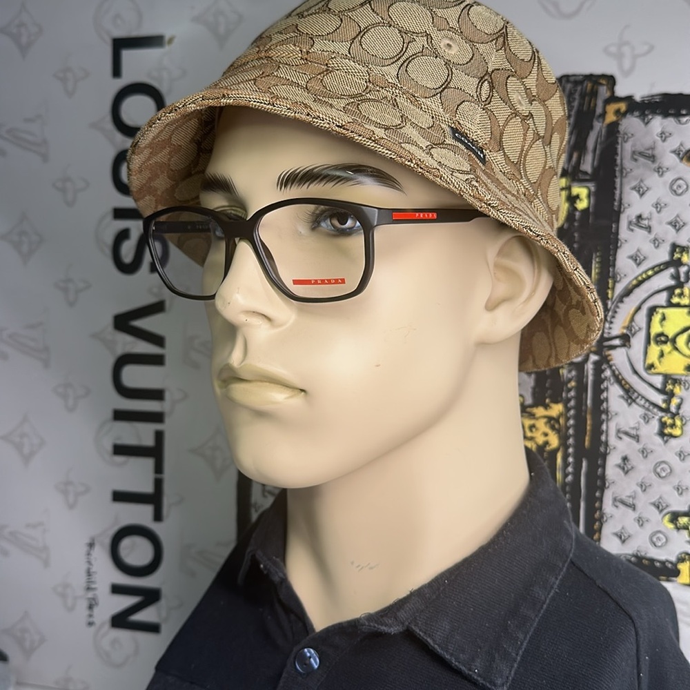Prada Linea Rossa Demo Geometric Men's Eyeglasses PS 03MV 5641O1 53.